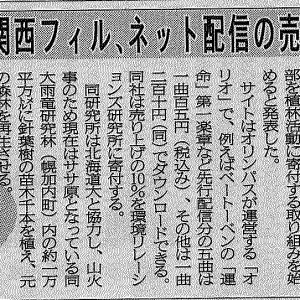 神戸新聞	音楽の力で森林再生を　関西フィル、ネット配信の売上金寄付